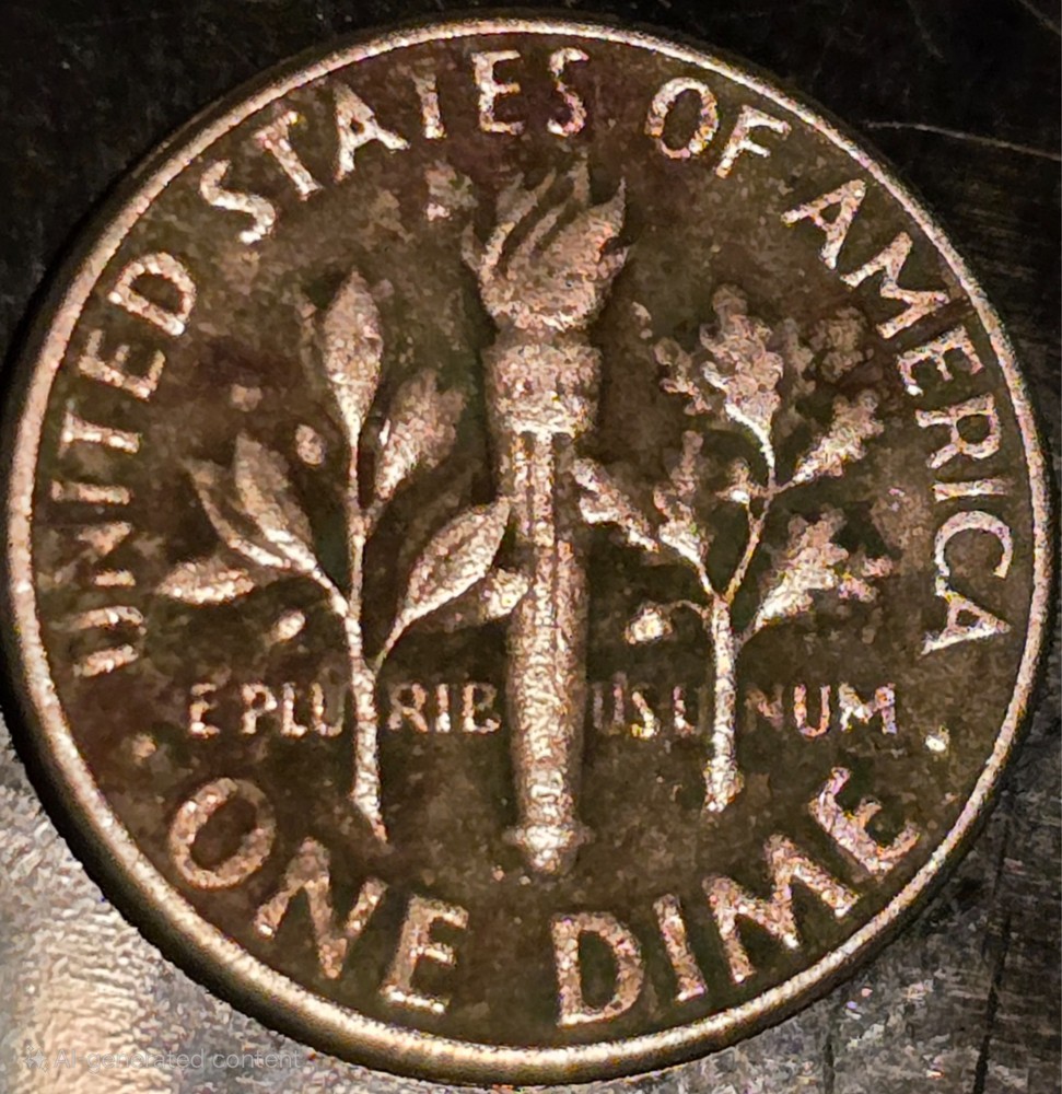 1978 Dime No Mint Mark/ ERROR WE
