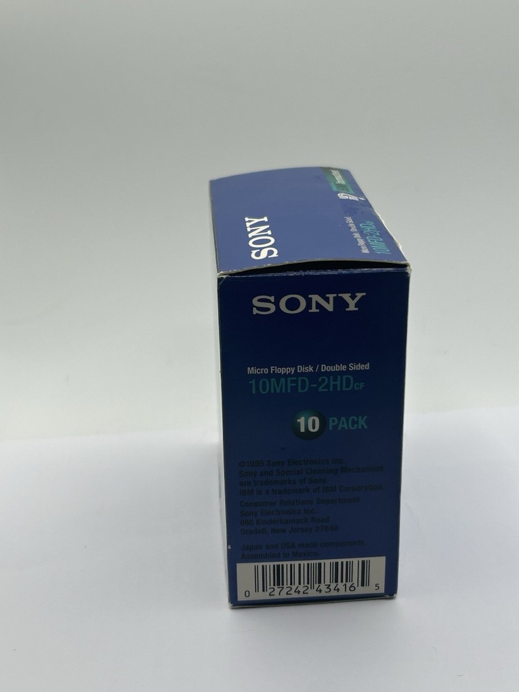 Sony 3.5" Floppy Disk 10 Pack 2HD IBM Formatted With Labels