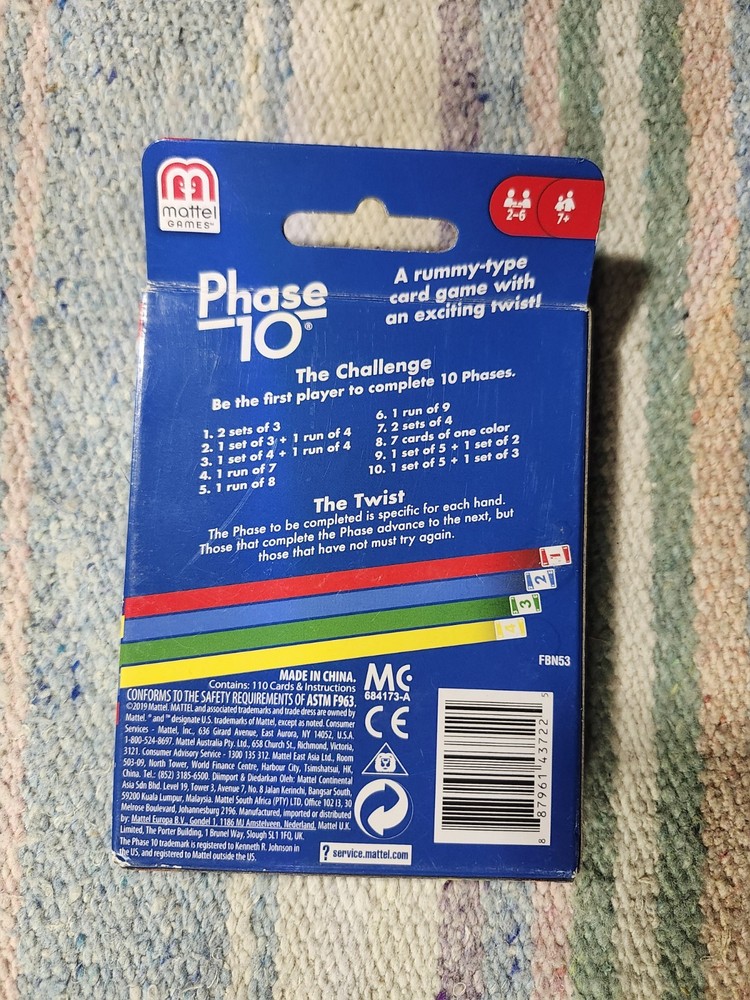 Mattel Phase 10 Card Game