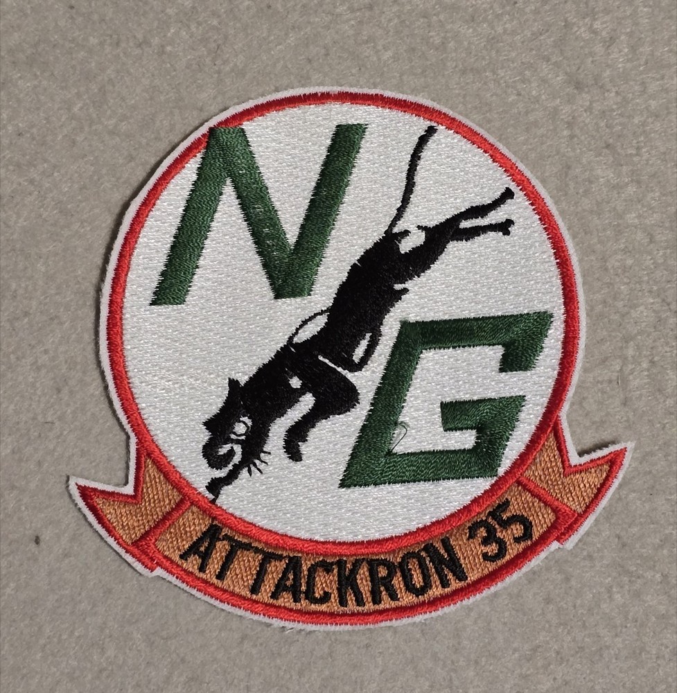 US Navy VA-35 NG Patch - 4" x 4" - No plastic backing