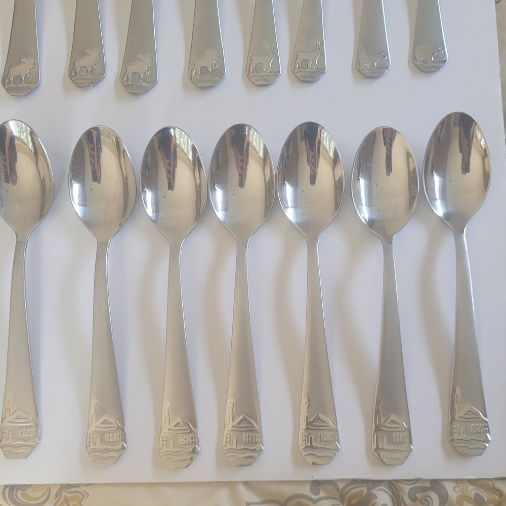 Cambridge Stainless Flatware Set 24 pc Cabela's Wood Lodge