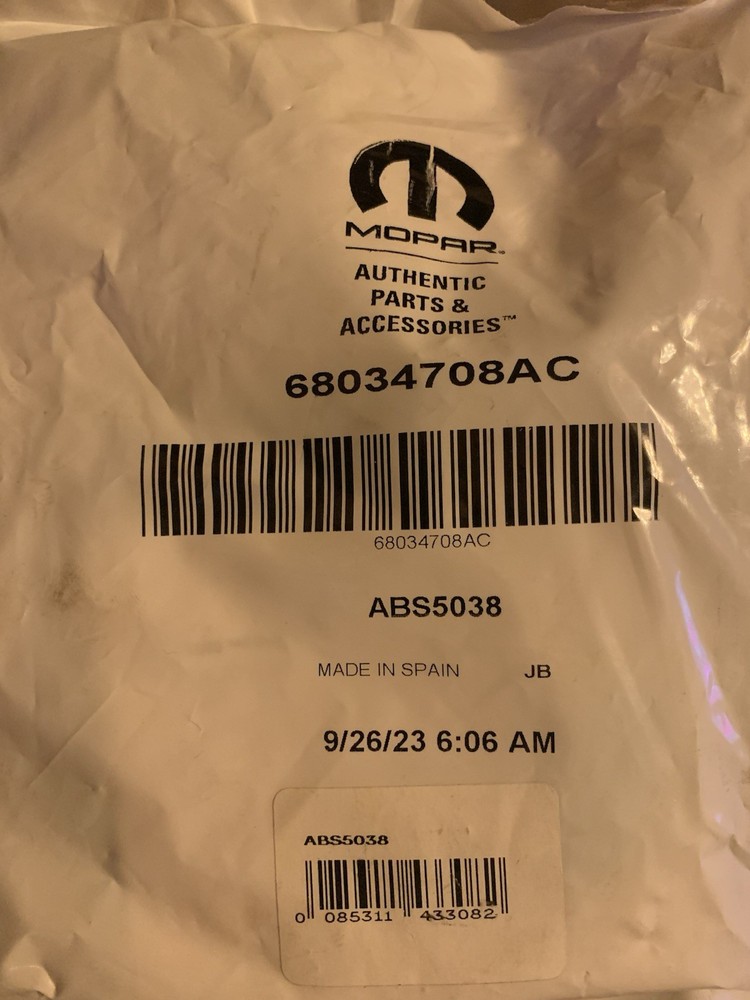 Genuine Mopar Sensor Kit 68034708AC