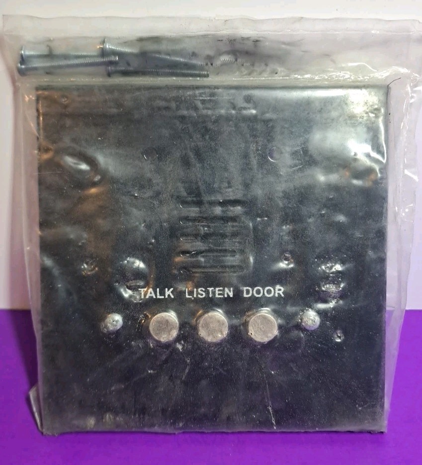 Intercom Apartment Station, Heavy Duty, Black, Surface Mount Face Plate