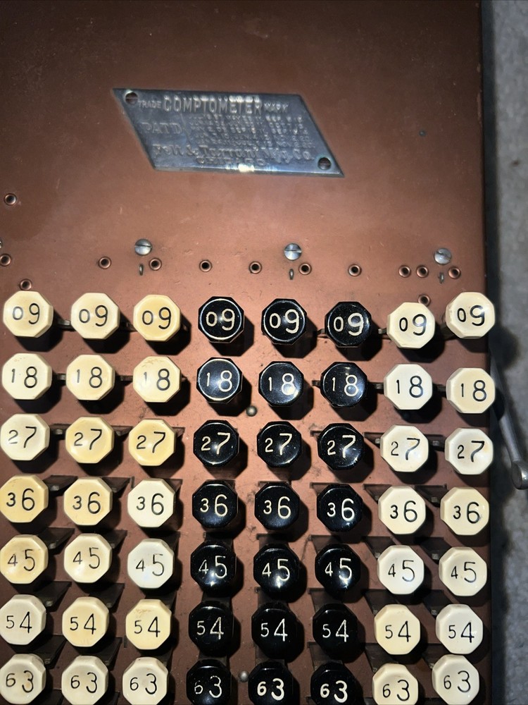 Felt &Tarrant MFG Co. Comptometer Trade Adding Machine Chicago USA