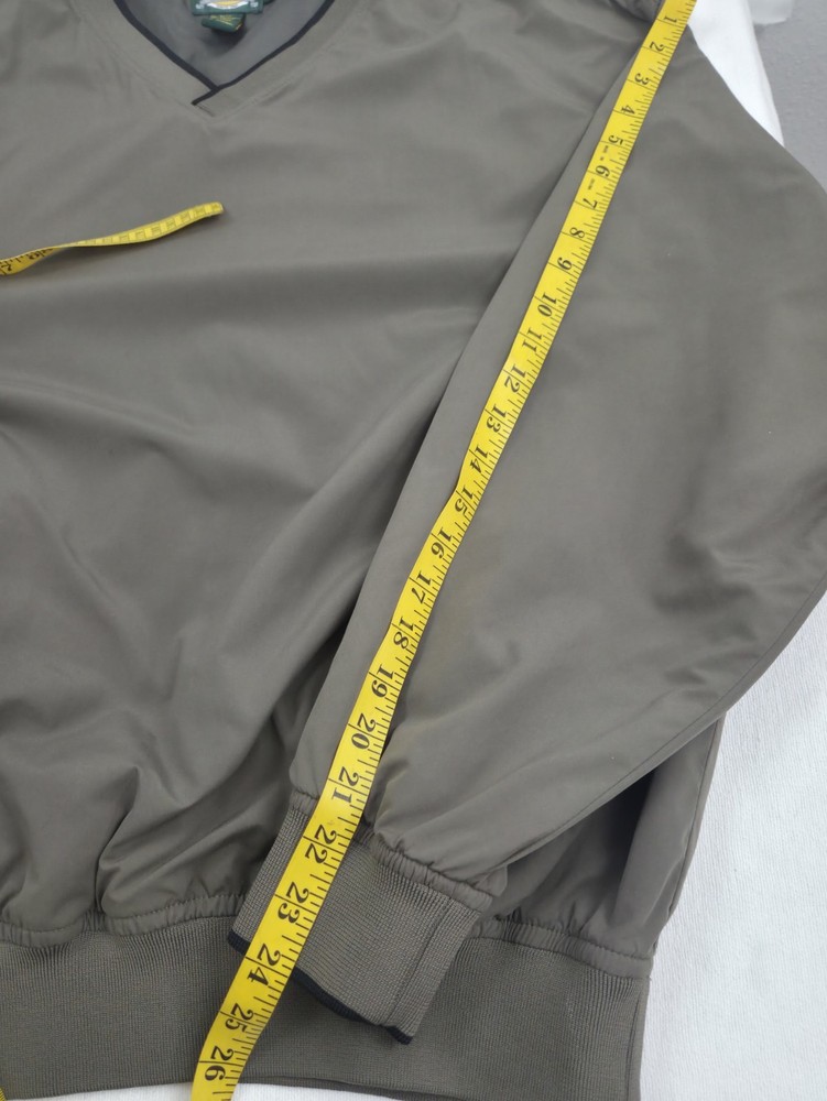 Cabela's Golf Jacket Pullover Men's Lightweight Grey Smooth Polyester Sz L