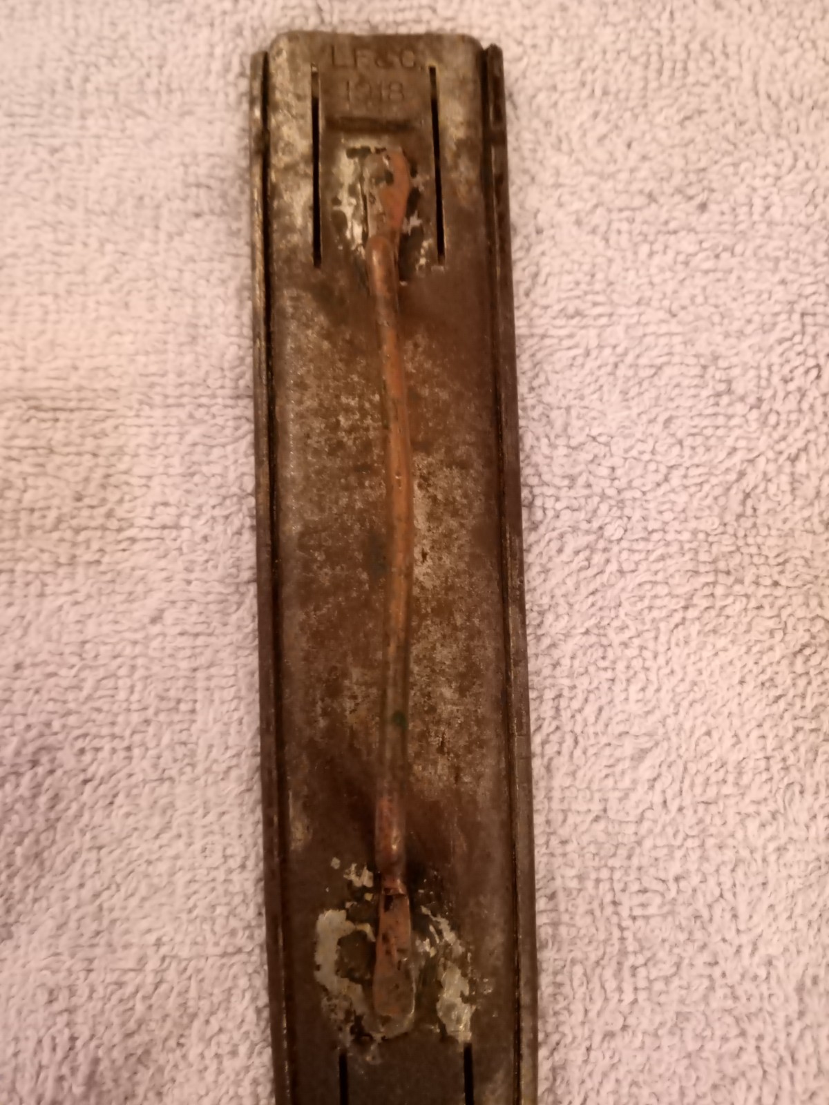 Original WW1 1918 LF&C trench knife, Theater Modified with original sheath