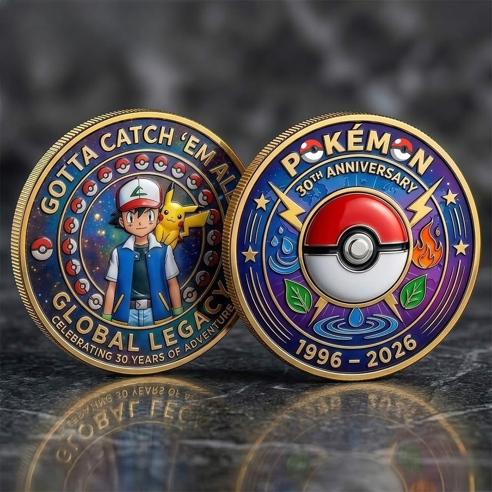 Pokemon 30Th Anniversary Commemorative Coin