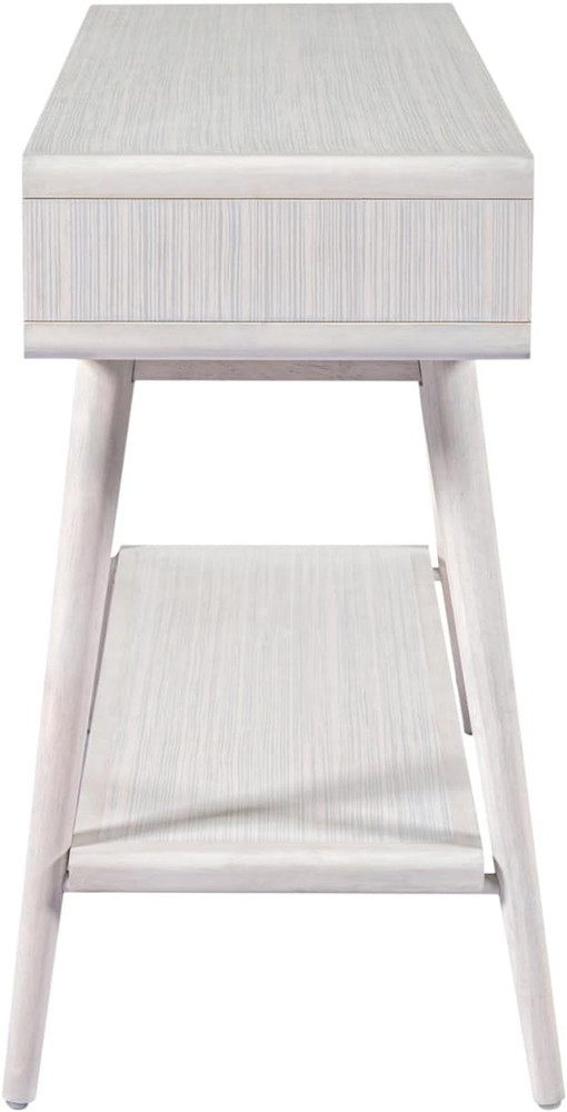 Stylish Cambria Console Table in Zebrano Whitewash Finish