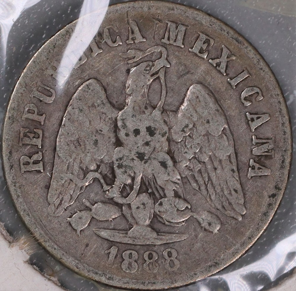 1888 Mo M Mexico 10 Centavos #3