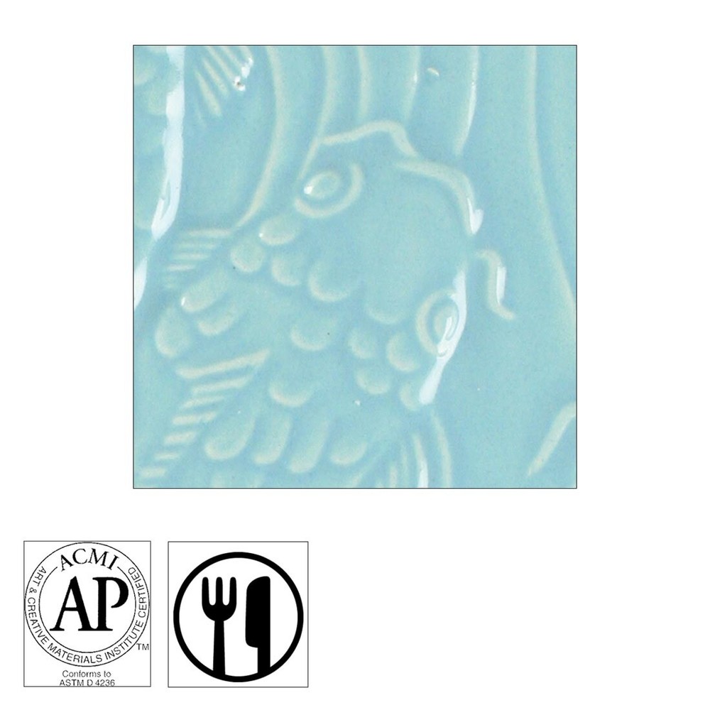 AMACO Gloss Glaze Robin's Egg