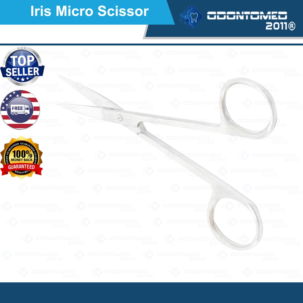 HIGH QUALITY STAINLESS STEEL IRIS MICRO SCISSORS STRAIGHT TIP 4.5