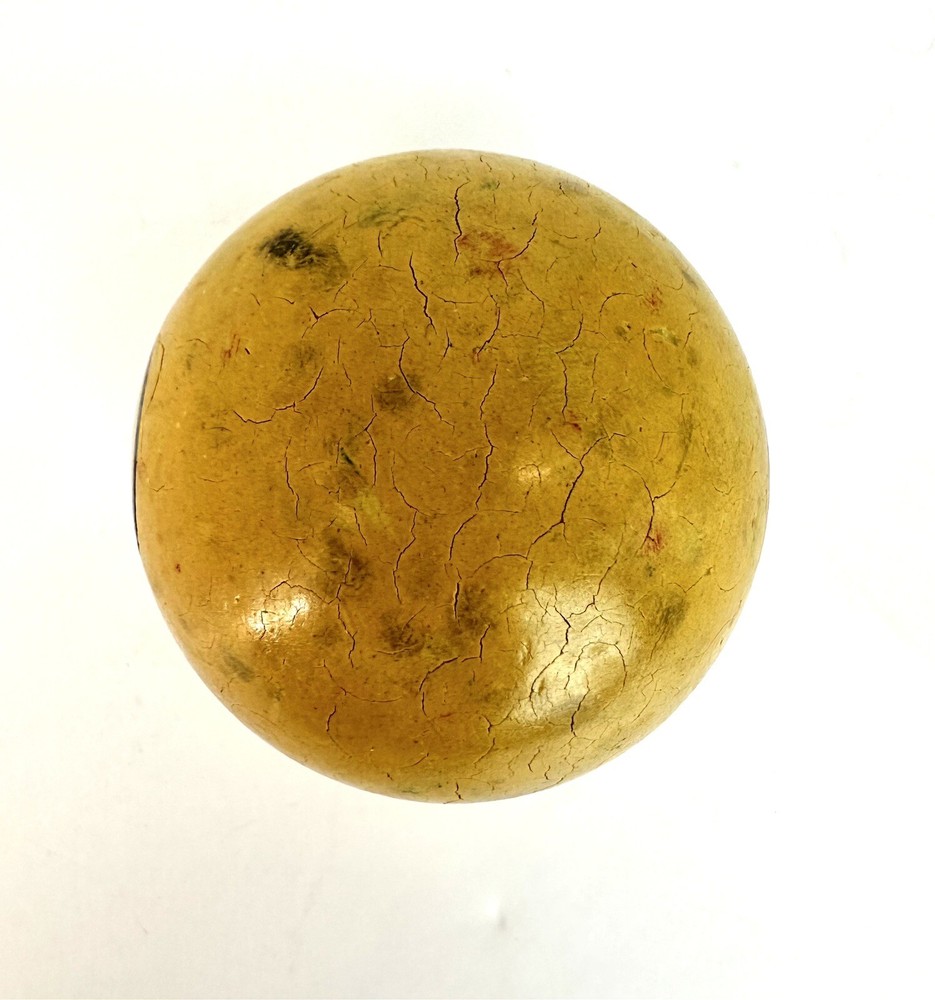 Vintage Clay #1 Solid Yellow Pool Billiards Ball