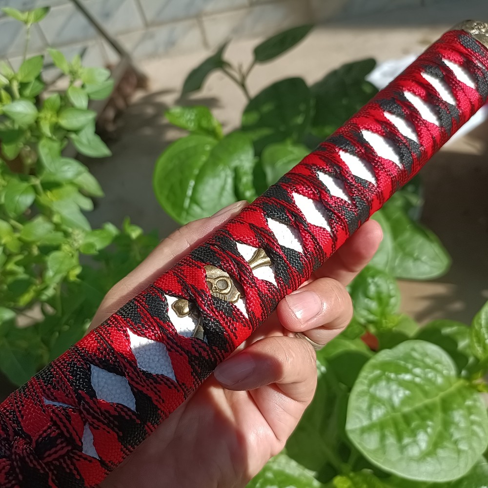 26.5CM Black &Red Ito Handle Tsuka #1601