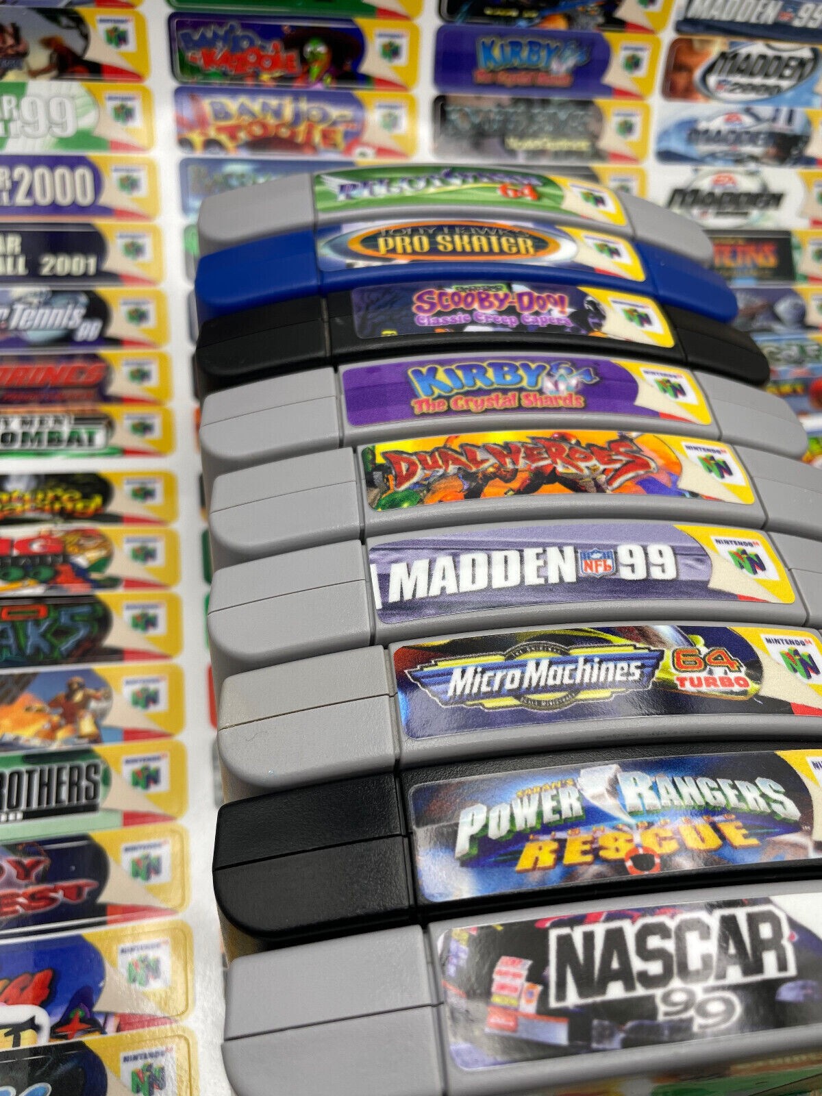 N64 Top End Labels For All 296 US Game Stickers + 215 Extras-Homeb. & Variants