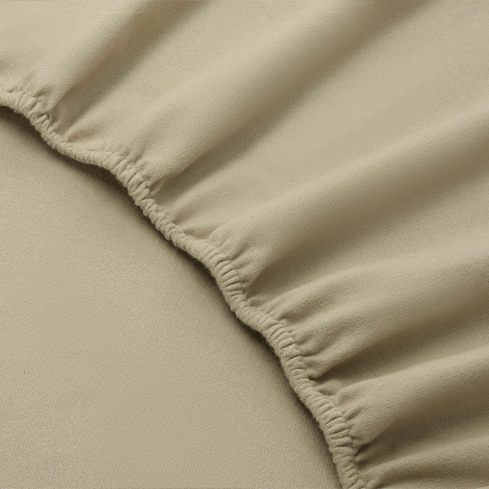 Featherhead 100% Cotton 4PCs Flannel Sheet Set | Double-Brushed for Extra Sof...