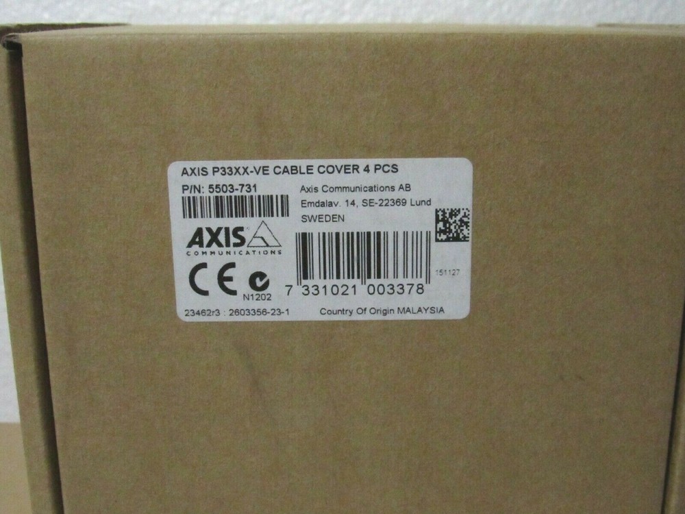 Axis 5503-731 P33XX-VE 4-Pack Cable Covers [CTSA]
