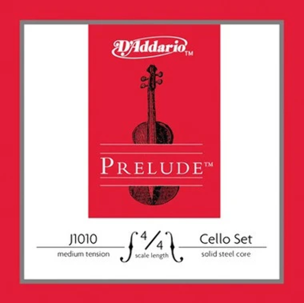 D'Addario Prelude Cello String Set, Medium Tension