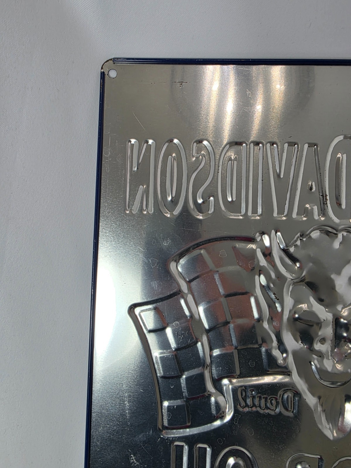 Harley Davidson Red Devil Motor Oil Metal Sign 15" x 13"