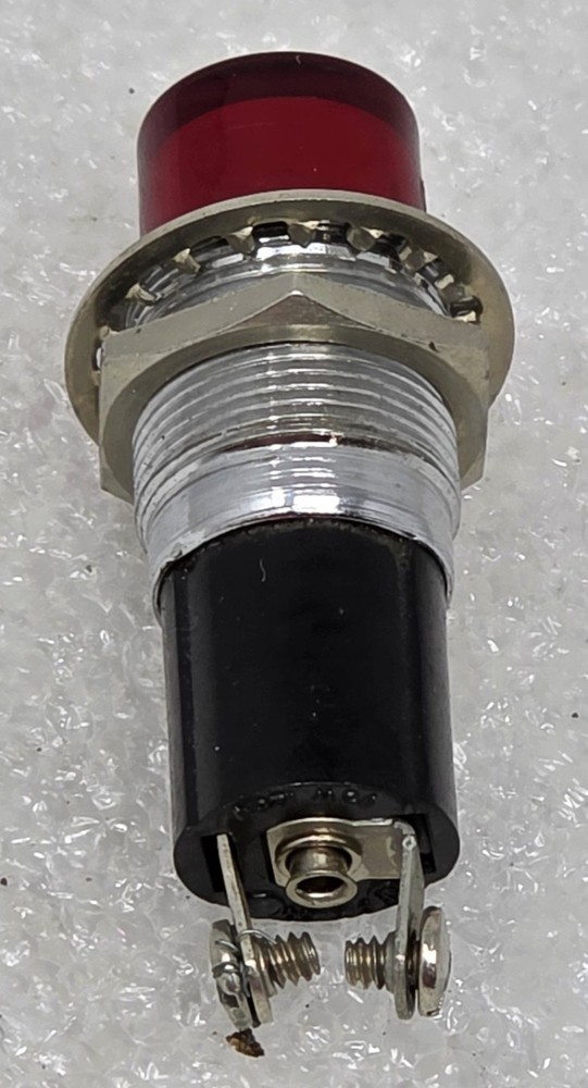 Vintage Dialco Indicator Lights Red 75W 125V Panel