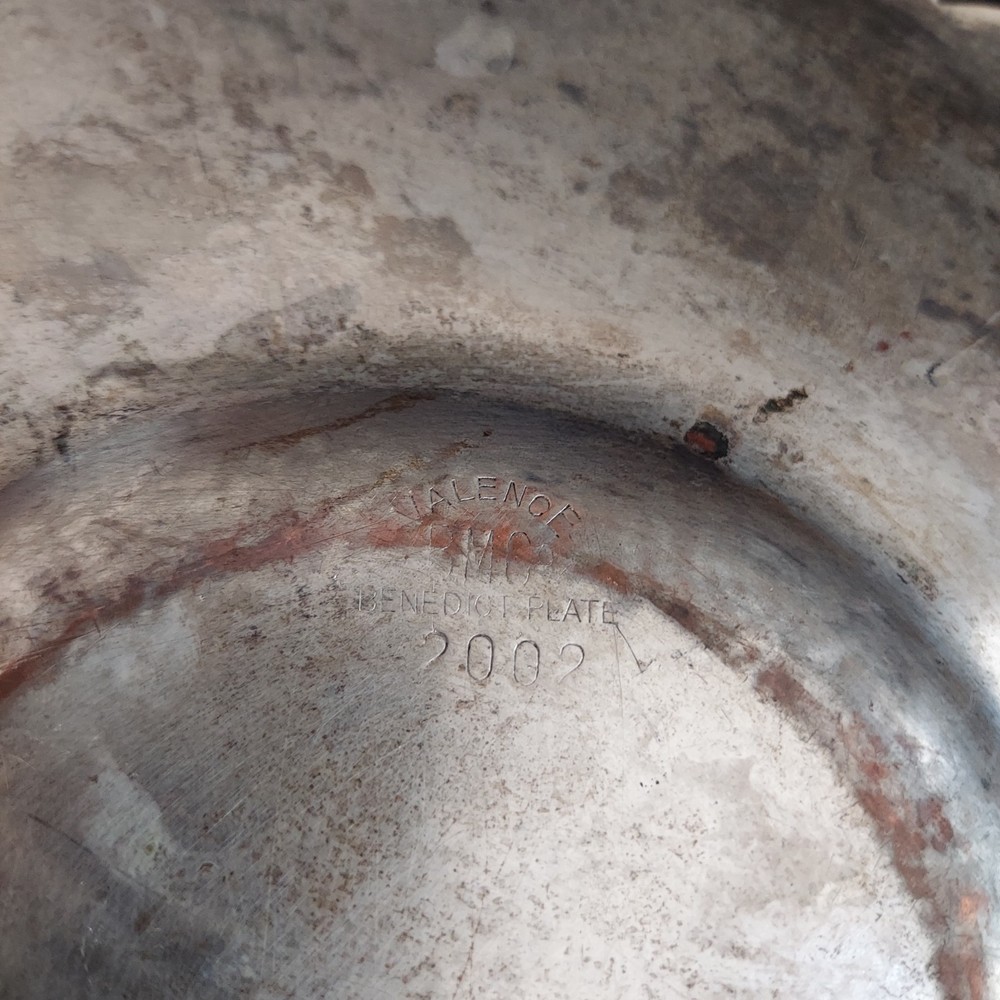 Vintage Silver/Copper Serving Tray 10"