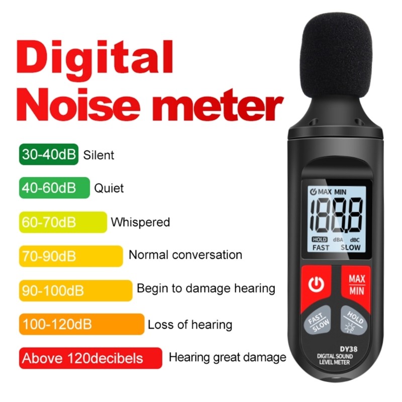 Sensitive Decibel Meter for Detailed Noise Leveling Testing in Various