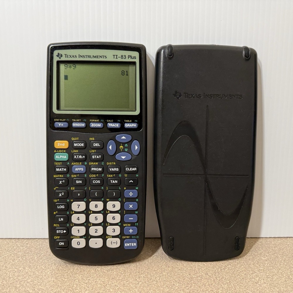 Texas Instruments TI 83 Plus Graphing Calculator - Tested Excellent Condition