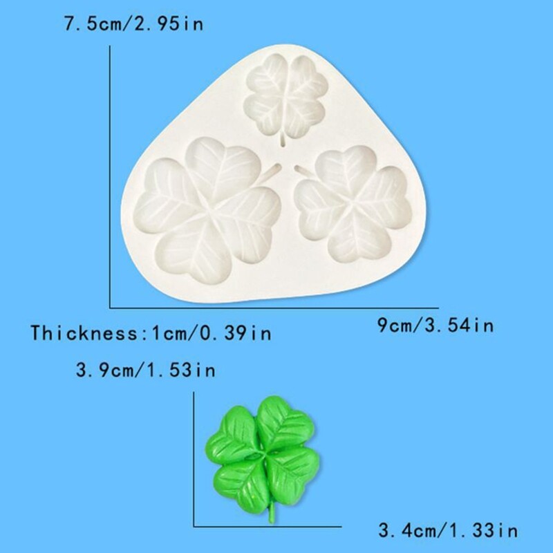 Four Leaf Clover Shape Dangler Casting Silicone Mould Handmade Craft DIY Gift