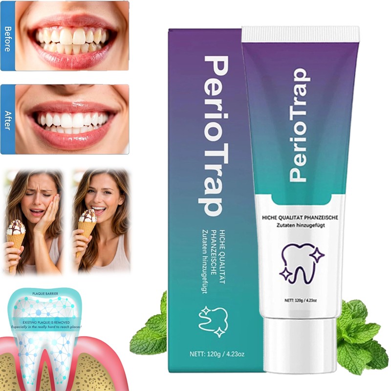 1-5PCS PerioTrap Mint Flavor Gum Toothpaste Cleaning Toothpaste Sensitive Teeth