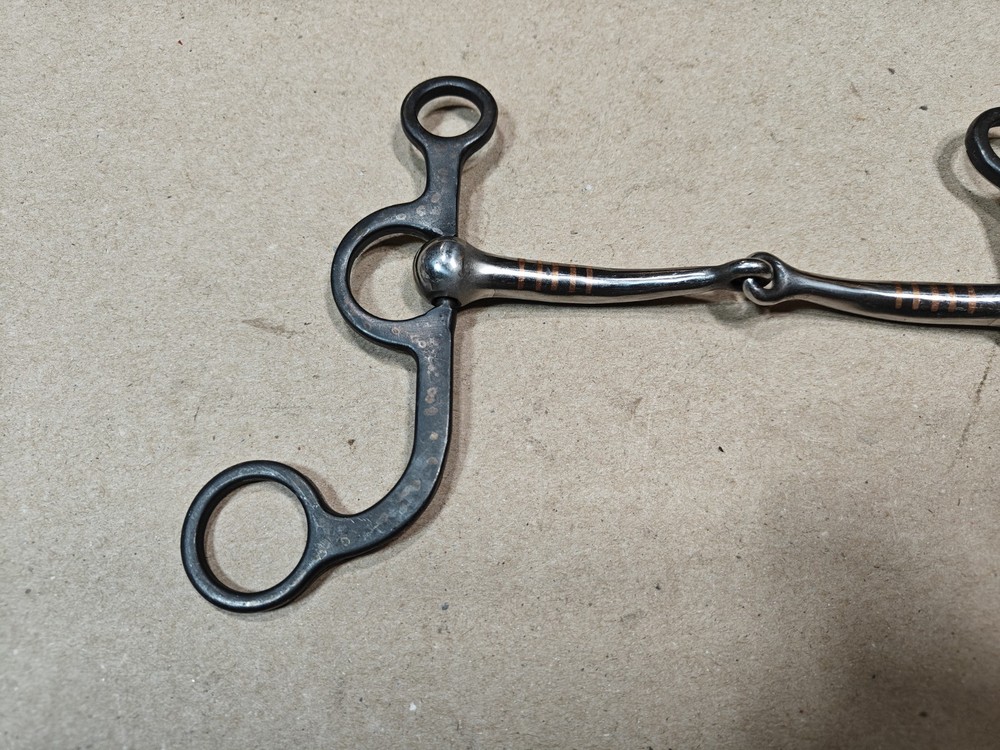 AJ Tack Argentine Snaffle Bit with Engraved Cheeks, 5-1/2” 🇺🇲