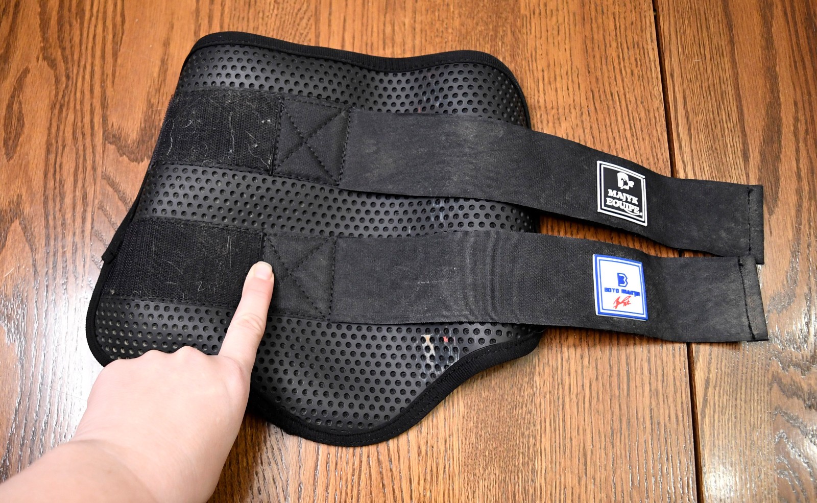 Majyk, XC boots fronts hinds black, Medium cross country eventing Boyd Martin b