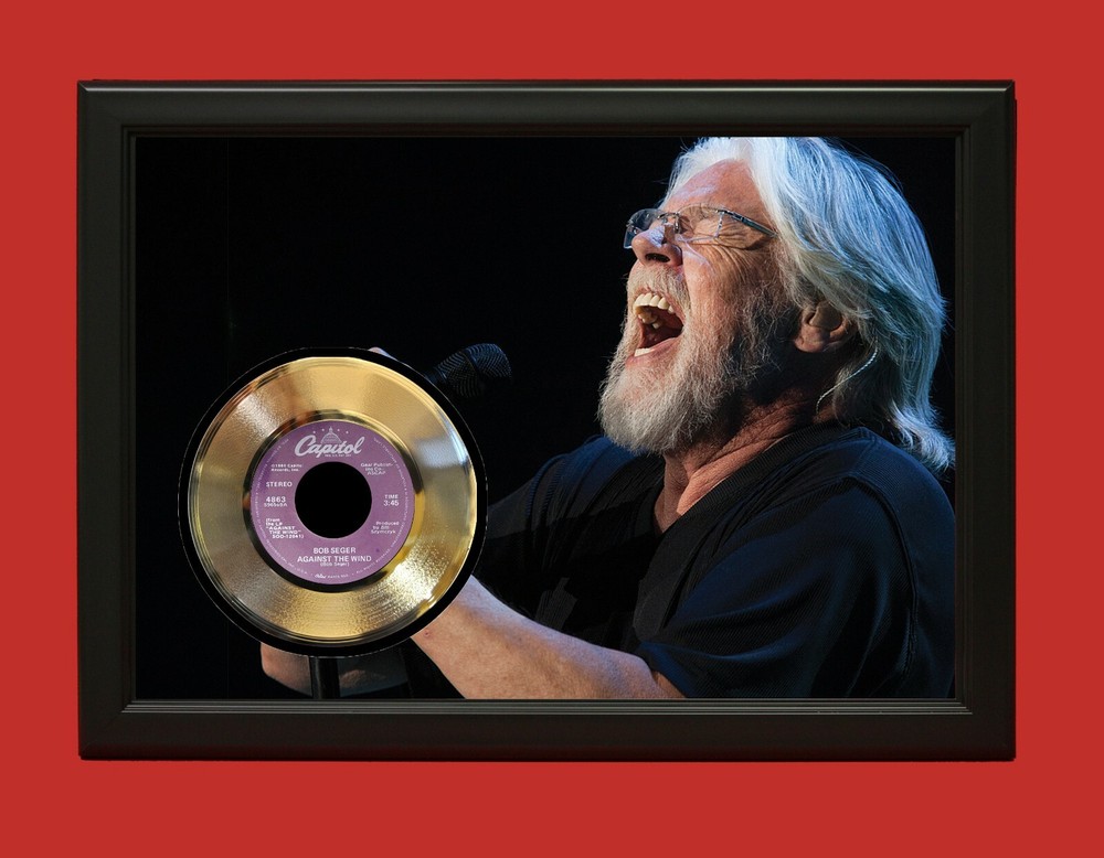 Bob Seger Poster Art Wood Framed 45 Gold Record Display C3