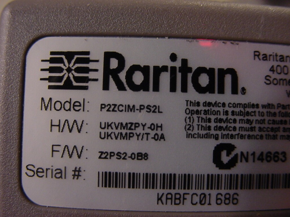 RARITAN P2ZCIM-PS2L KVM CABLE