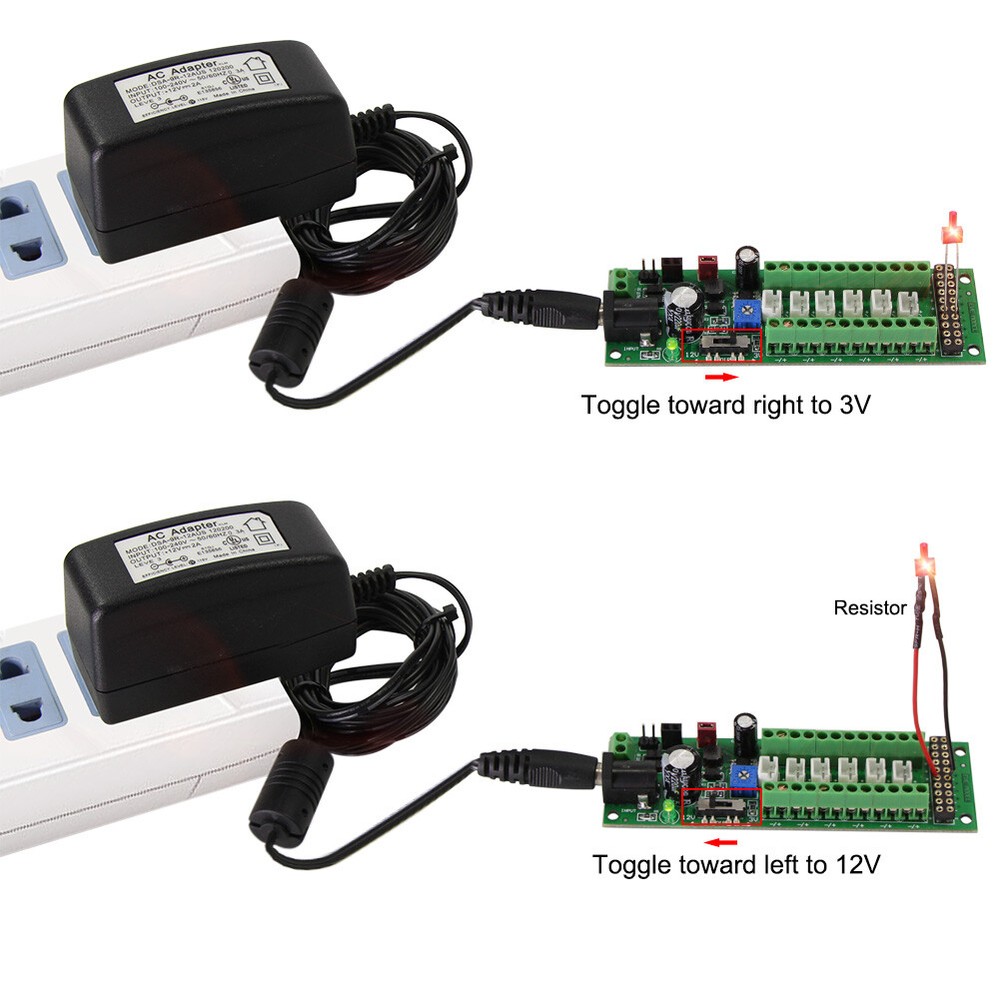 Power Distribution Board Self-adapt Power Distributor+Accessory LED Light Hub