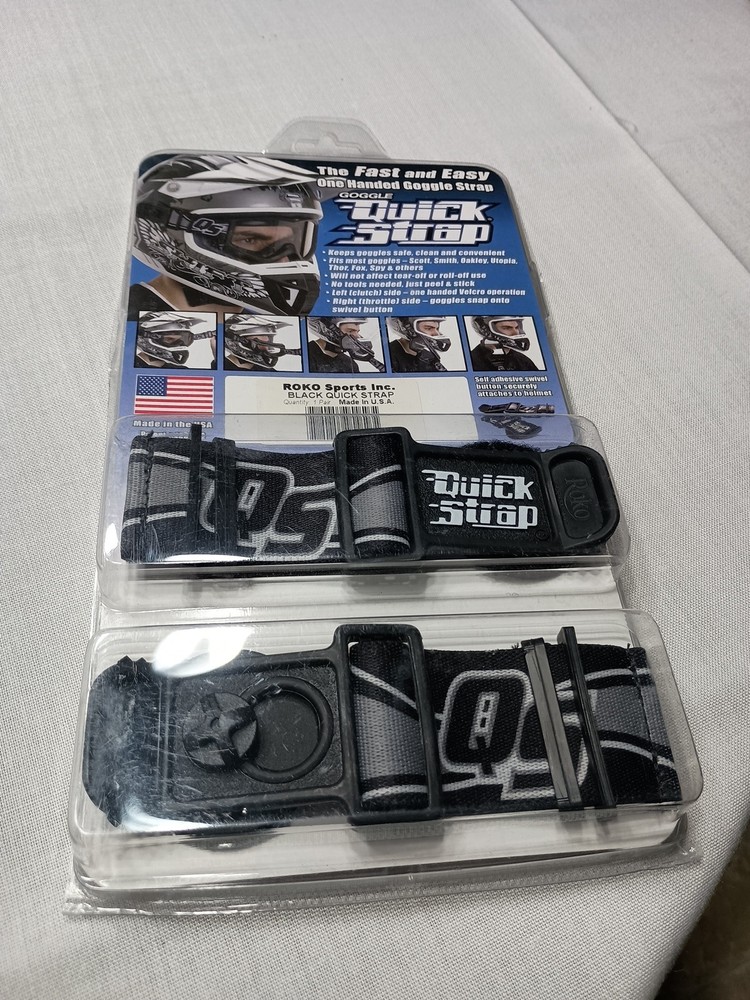 Roko Goggle Quick Strap Black New In Package