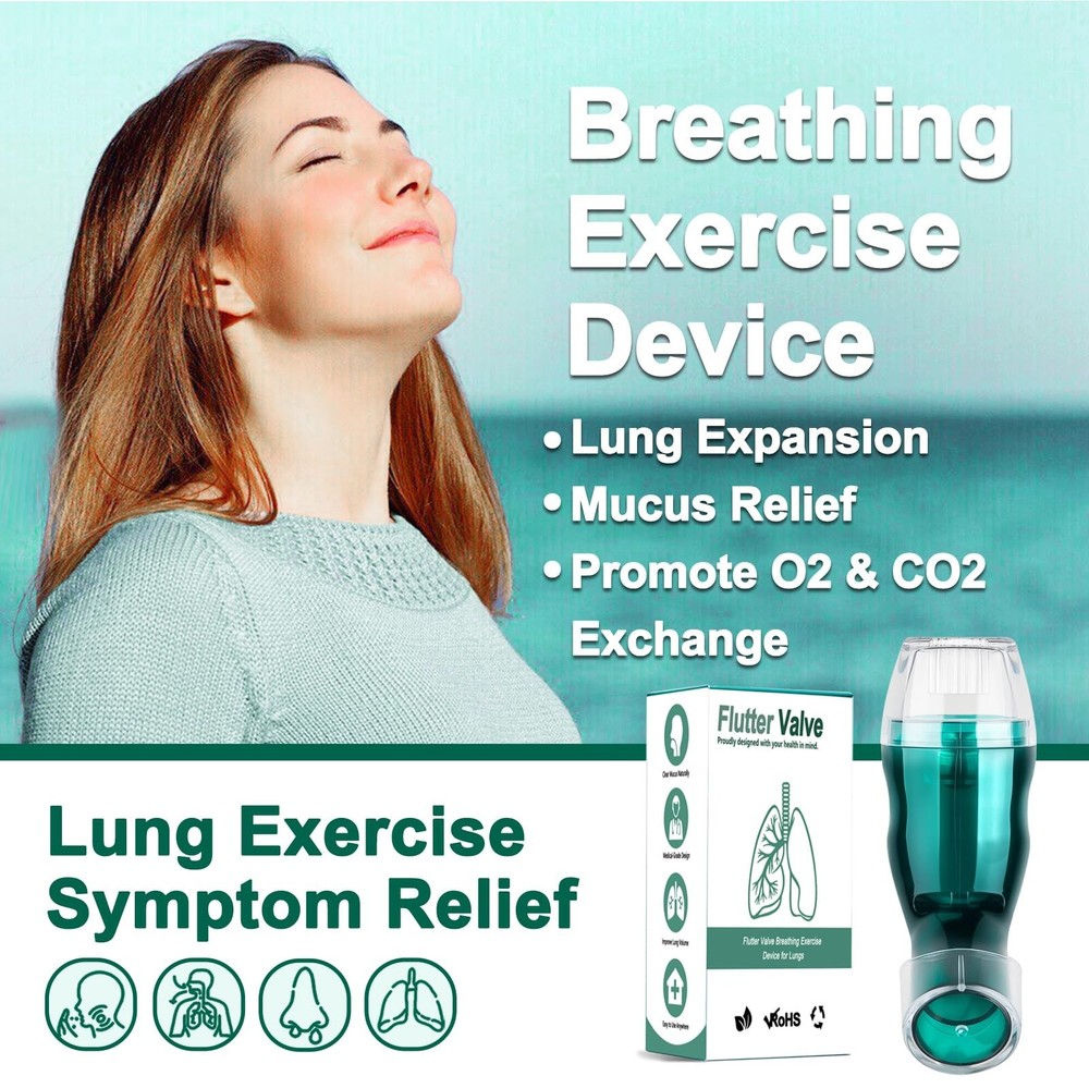 Flutter Valve Device for Lungs, Breathing Exercise Devicefor Lungs, Adjustabl...