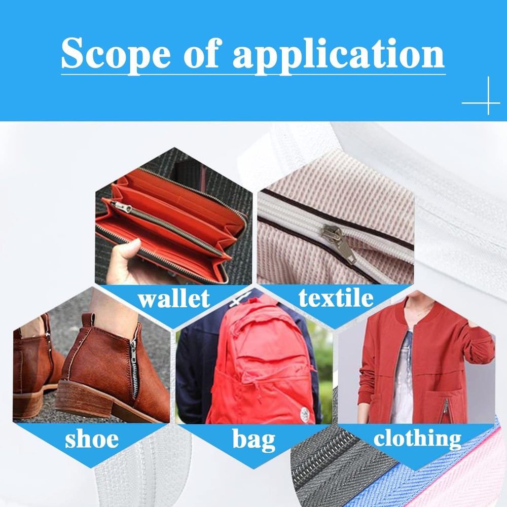 #5 13 Inch Separating Jacket Zippers 2 PCS White Molded Plastic Bulk DIY