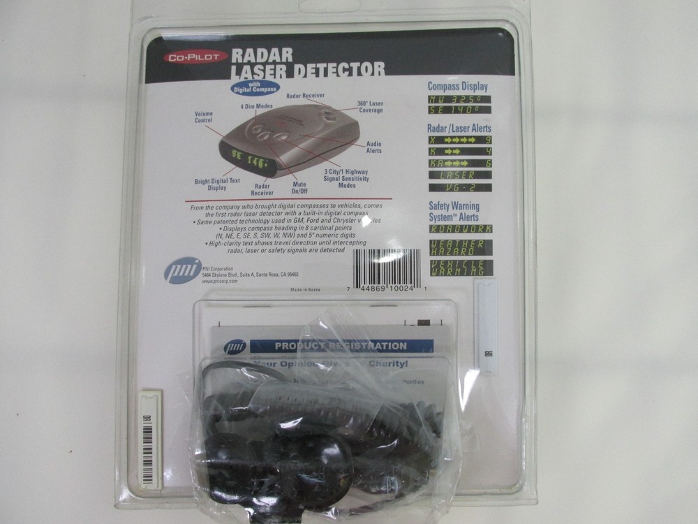 Co-Pilot Radar Laser Detector PNI SWS Compass Digital Compass 360 Coverage VG2