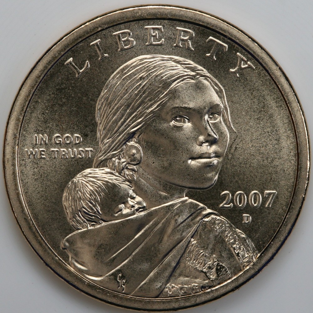 2007 D Satin Finish Sacagawea Dollar DL07-96D