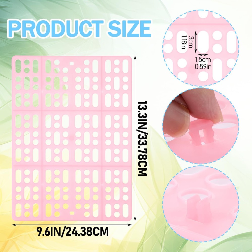 Plastic Rabbit Cage Mat Durable Feet Pad Resting Mats with Connectors