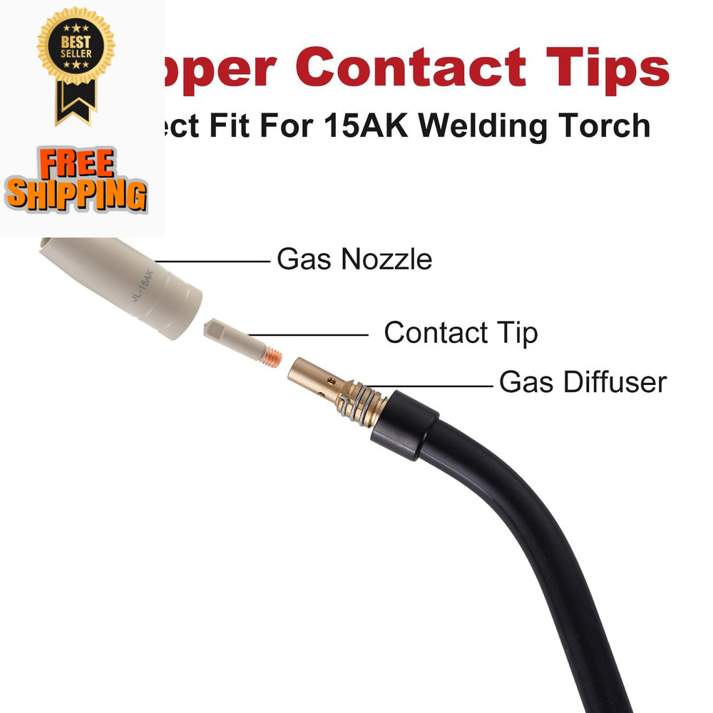Welding Knight MIG Tips with Non-Stick Coating, coated .035" Kit