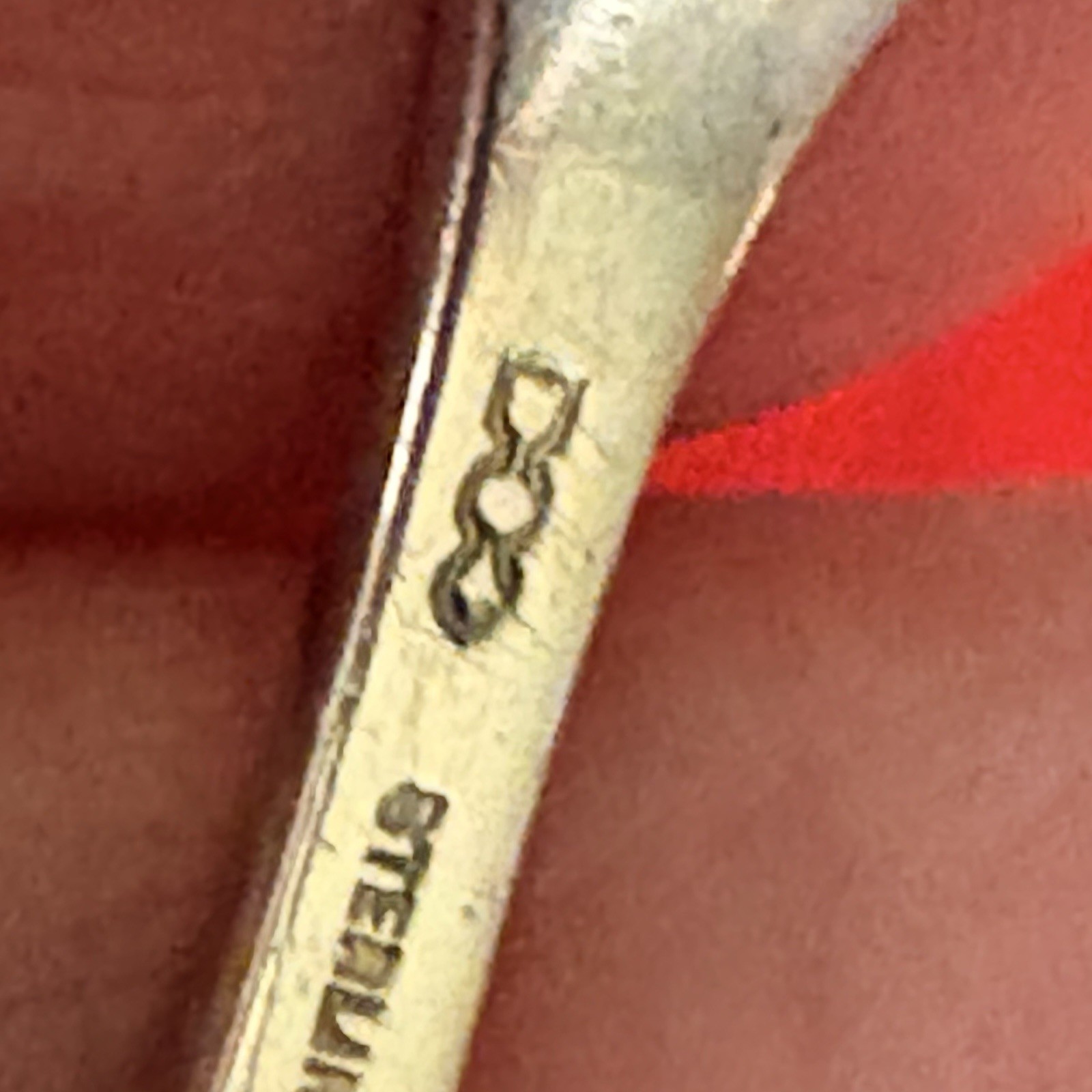 Sterling Silver Master Salt Spoon. Dominick & Haff. ‘Pointed Antique. 3". Nice.