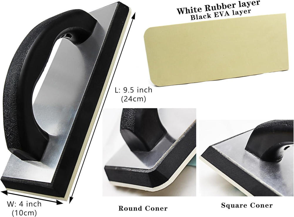 Tile Tools for Tiling Installation Grouting Stainless Steel Square Notch Trowel