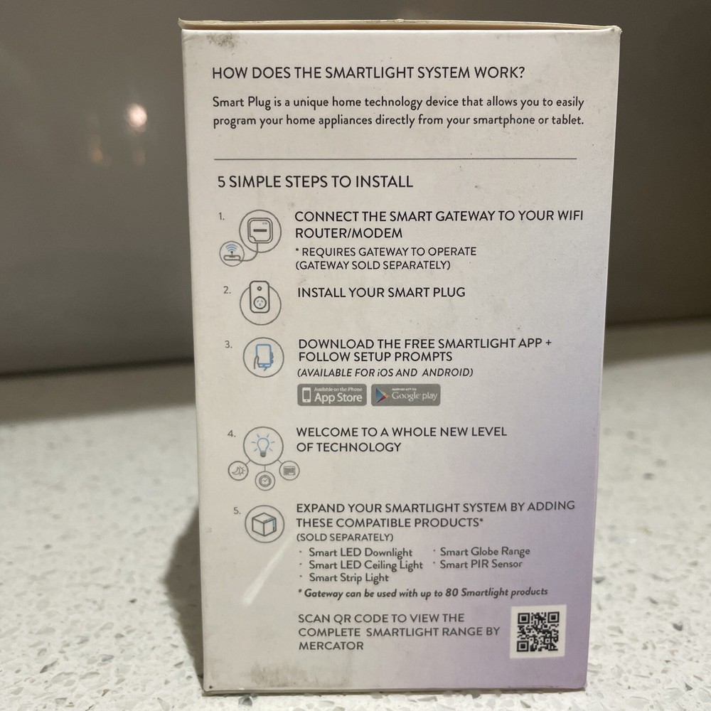 Mercator Smart Light Smart Plug, Smart Power Point, SPLUG01