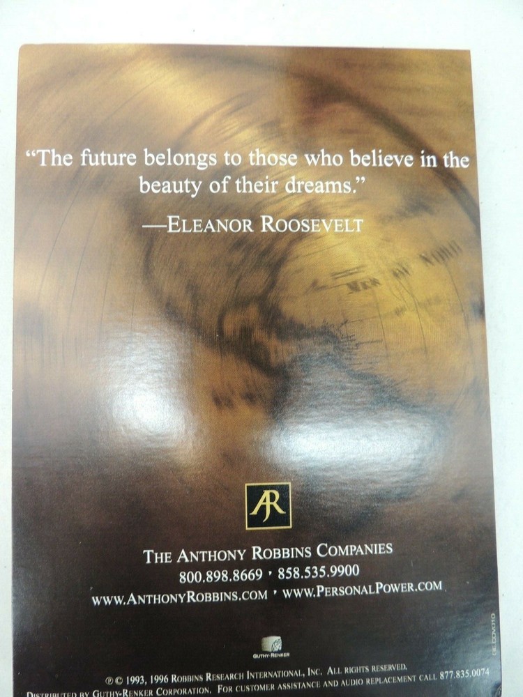 ANTHONY ROBBINS PERSONAL POWER CD SET GET THE EDGE TRANSFORM YOUR LIFE