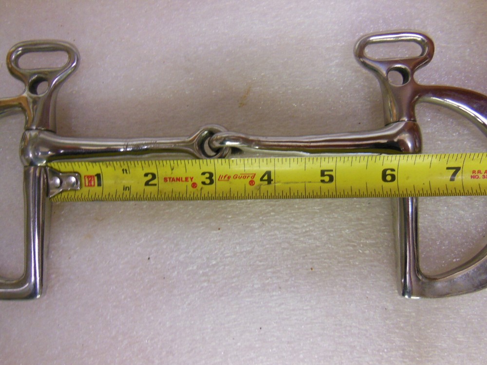 6" SNAFFLE BIT with D-Ring - NEW w/o Tag