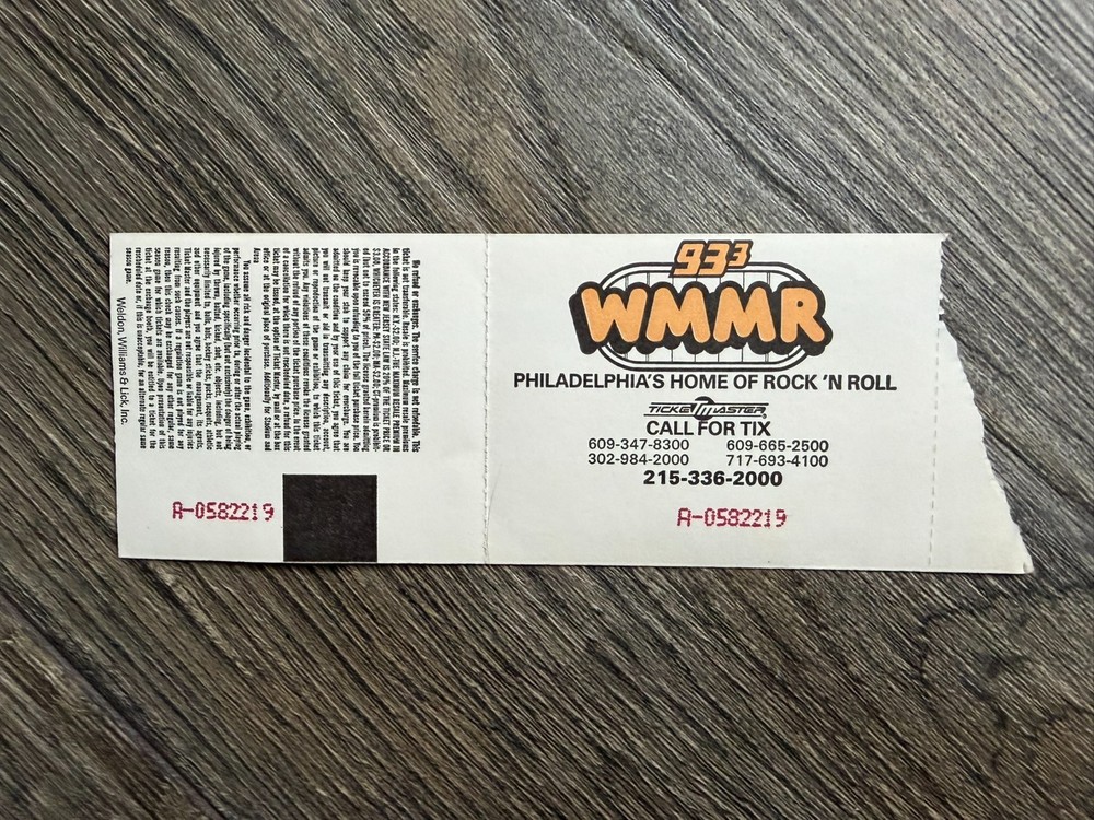 KISS Ticket Stub Hot In The Shade Tour Philadelphia PA June 26 1990 Vintage Kiss