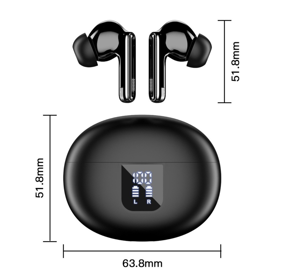 Wireless ANC Earbuds Translator for Gaming, Calling – iPhone, Pixel, Galaxy