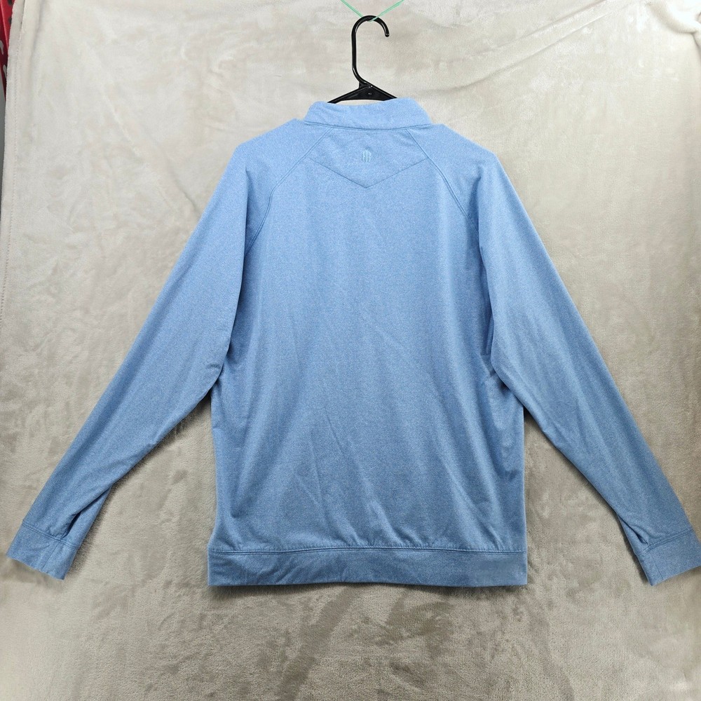 Holderness & Bourne Size Large Blue Quarter Zip Performance Pullover