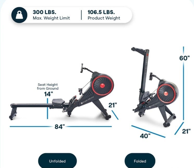 ECHELON INDOOR ROWING MACHINE FOR ULTIMATE AT HOME WORKOUT