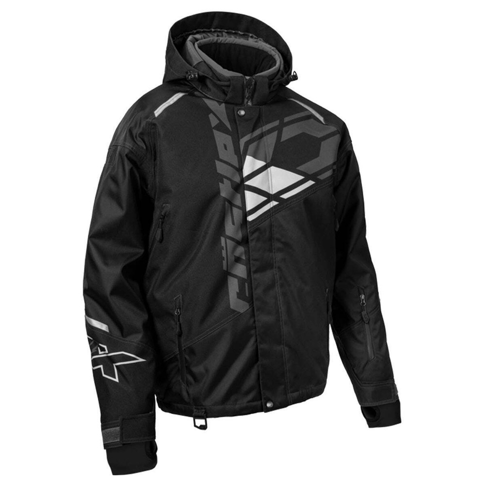 Castle X Code G4 Snowmobile Jacket - Black/Charcoal/Silver